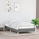 Sengeramme uden madras Mørkegrå 100x200 cm Stof