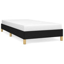 Sengeramme uden madras Sort 100x200 cm Stof