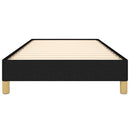 Sengeramme uden madras Sort 100x200 cm Stof