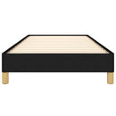 Sengeramme uden madras Sort 100x200 cm Stof