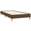 Sengeramme uden madras Mørkebrun 100x200 cm Stof
