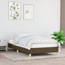 Sengeramme uden madras Mørkebrun 100x200 cm Stof
