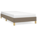 Sengeramme uden madras Taupe 100x200 cm Stof