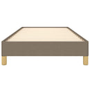 Sengeramme uden madras Taupe 100x200 cm Stof