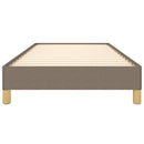 Sengeramme uden madras Taupe 100x200 cm Stof