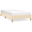 Sengeramme uden madras Creme 100x200 cm Stof