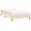 Sengeramme uden madras Creme 100x200 cm Stof