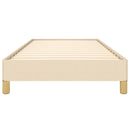 Sengeramme uden madras Creme 100x200 cm Stof