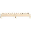 Sengeramme uden madras Creme 100x200 cm Stof