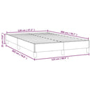Sengeramme uden madras Creme 120x200 cm Stof
