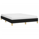 sengeramme uden madras 140x190 cm stof sort