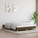 sengeramme uden madras 140x190 cm stof mørkebrun