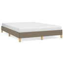 sengeramme uden madras 140x190 cm stof gråbrun
