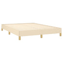 sengeramme uden madras 140x190 cm stof cremefarvet