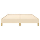sengeramme uden madras 140x190 cm stof cremefarvet