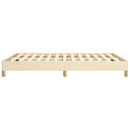 sengeramme uden madras 140x190 cm stof cremefarvet