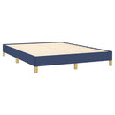 sengeramme uden madras 140x190 cm stof blå