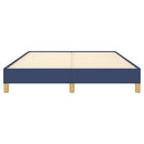 sengeramme uden madras 140x190 cm stof blå