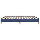 sengeramme uden madras 140x190 cm stof blå