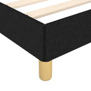 sengeramme uden madras 140x200 cm stof sort