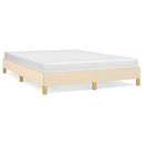 sengeramme uden madras 140x200 cm stof cremefarvet