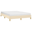sengeramme uden madras 140x200 cm stof cremefarvet