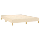sengeramme uden madras 160x200 cm stof cremefarvet