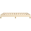 sengeramme uden madras 160x200 cm stof cremefarvet