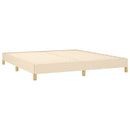 sengeramme uden madras 180x200 cm stof cremefarvet