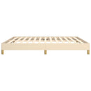 sengeramme uden madras 180x200 cm stof cremefarvet