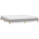 sengeramme uden madras 200x200 cm stof lysegrå