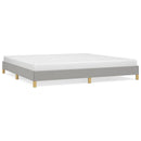 sengeramme uden madras 200x200 cm stof lysegrå