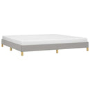 sengeramme uden madras 200x200 cm stof lysegrå