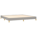 sengeramme uden madras 200x200 cm stof lysegrå