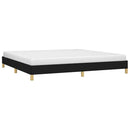 sengeramme uden madras 200x200 cm stof sort
