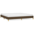 sengeramme uden madras 200x200 cm stof mørkebrun