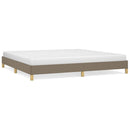 sengeramme uden madras 200x200 cm stof gråbrun