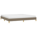 sengeramme uden madras 200x200 cm stof gråbrun