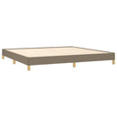 sengeramme uden madras 200x200 cm stof gråbrun