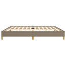 sengeramme uden madras 200x200 cm stof gråbrun