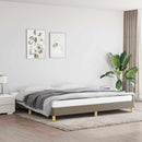 sengeramme uden madras 200x200 cm stof gråbrun