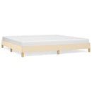 sengeramme uden madras 200x200 cm stof cremefarvet