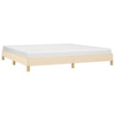 sengeramme uden madras 200x200 cm stof cremefarvet