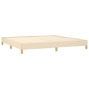 sengeramme uden madras 200x200 cm stof cremefarvet