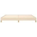 sengeramme uden madras 200x200 cm stof cremefarvet