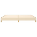 sengeramme uden madras 200x200 cm stof cremefarvet