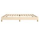 sengeramme uden madras 200x200 cm stof cremefarvet