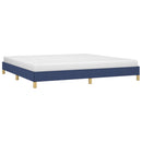 sengeramme uden madras 200x200 cm stof blå