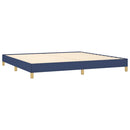 sengeramme uden madras 200x200 cm stof blå