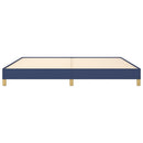 sengeramme uden madras 200x200 cm stof blå